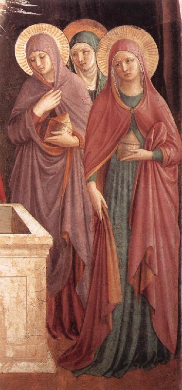 GOZZOLI, Benozzo Women at the Tomb (detail) sdg oil painting picture